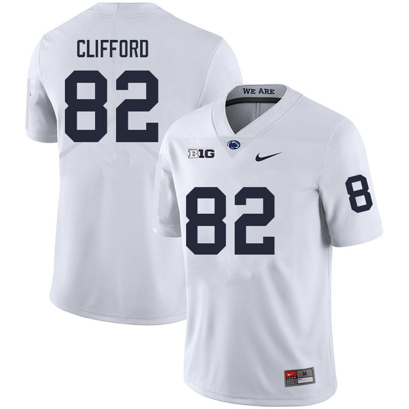 NCAA Nike Men's Penn State Nittany Lions Liam Clifford #82 College Football Authentic White Stitched Jersey SLI0398NV